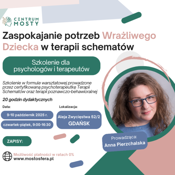 Zaspokajanie potrzeb Wrażliwego Dziecka w Terapii Schematów